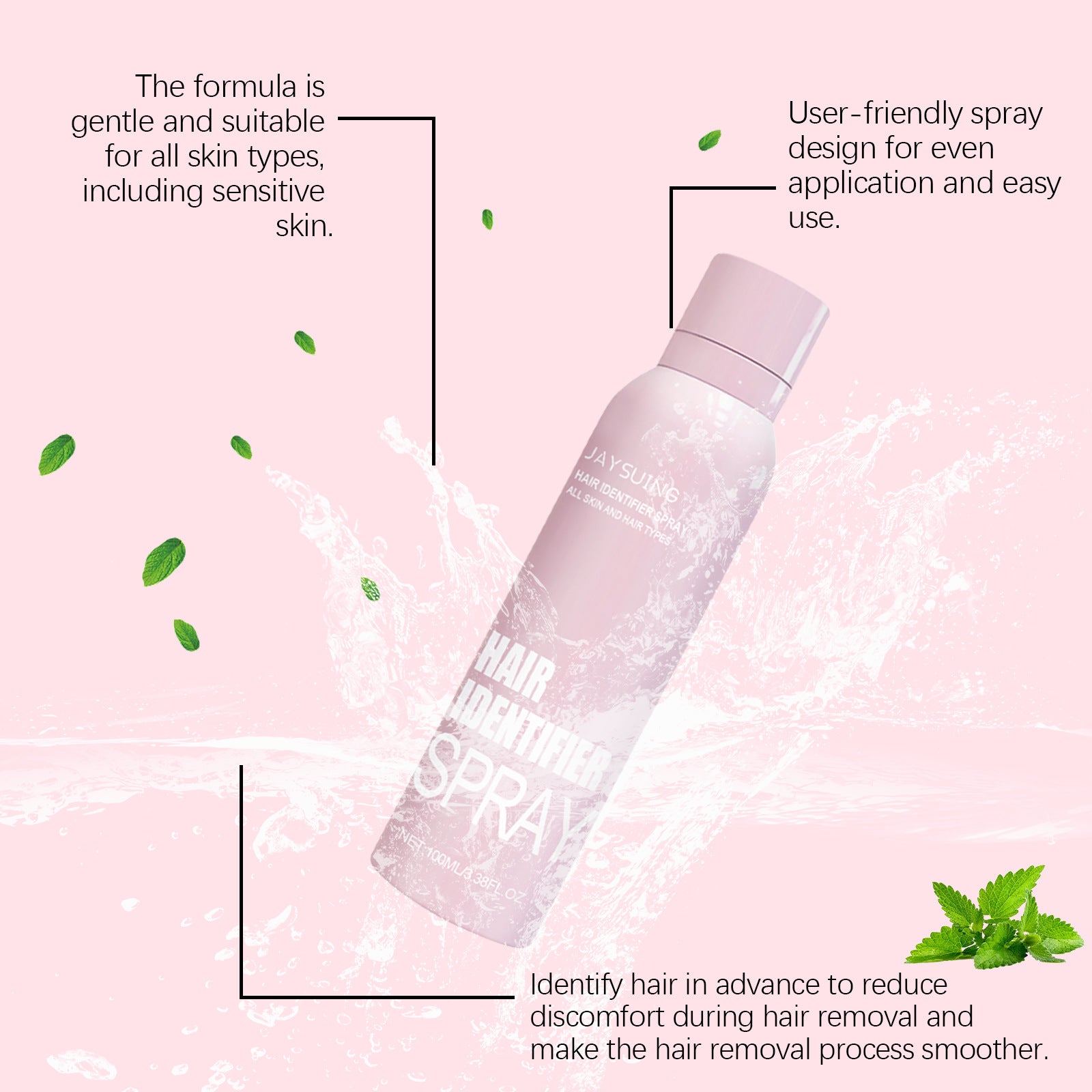 Hair Identifier Spray Set For Face Shaving Moisturizing Derma planer Spray For Face Shaving Skin Care Hair Identifier Spray Set For Face Shaving Moisturizing Derma planer Spray For Face Shaving Skin Care